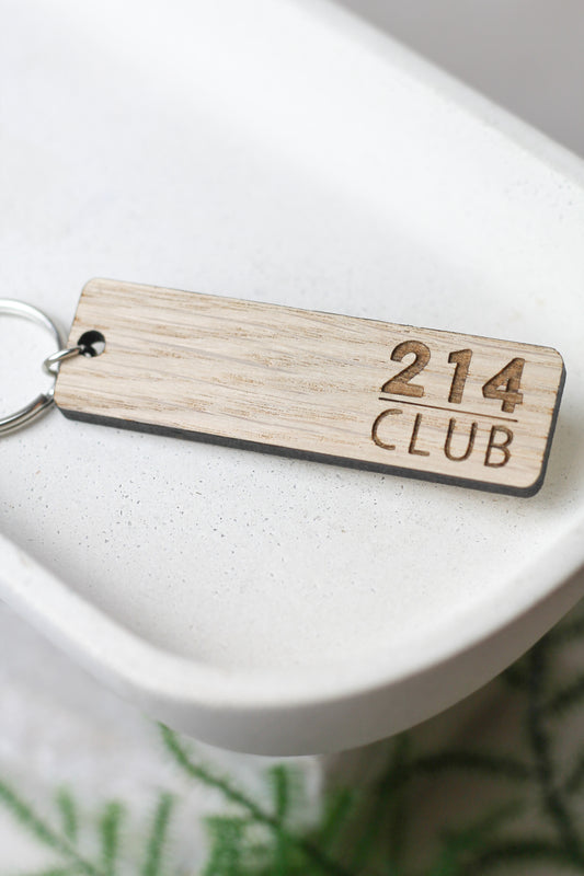 '214 Club', The Wainwright Fells, Wooden Keyring