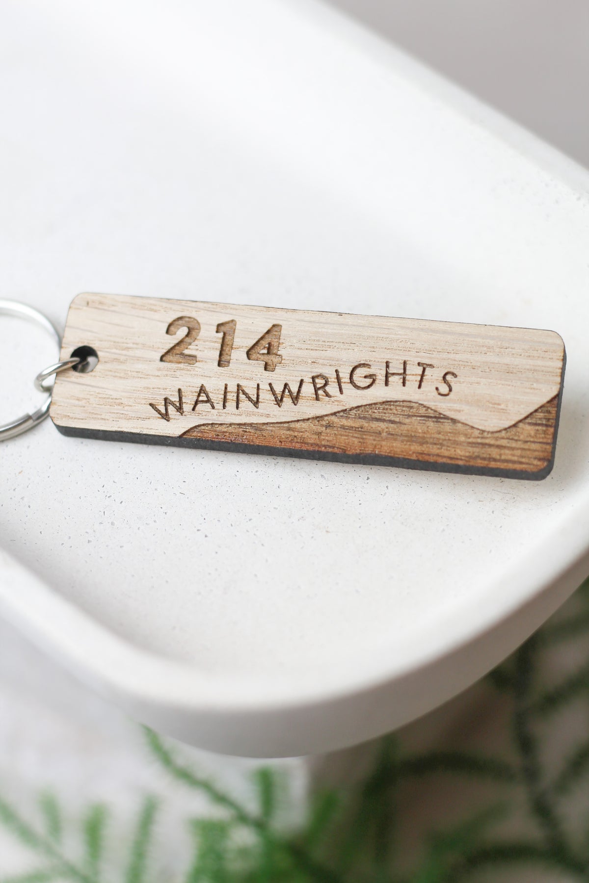 "214 Wainwrights", The Wainwright Fells, Wooden Keyring