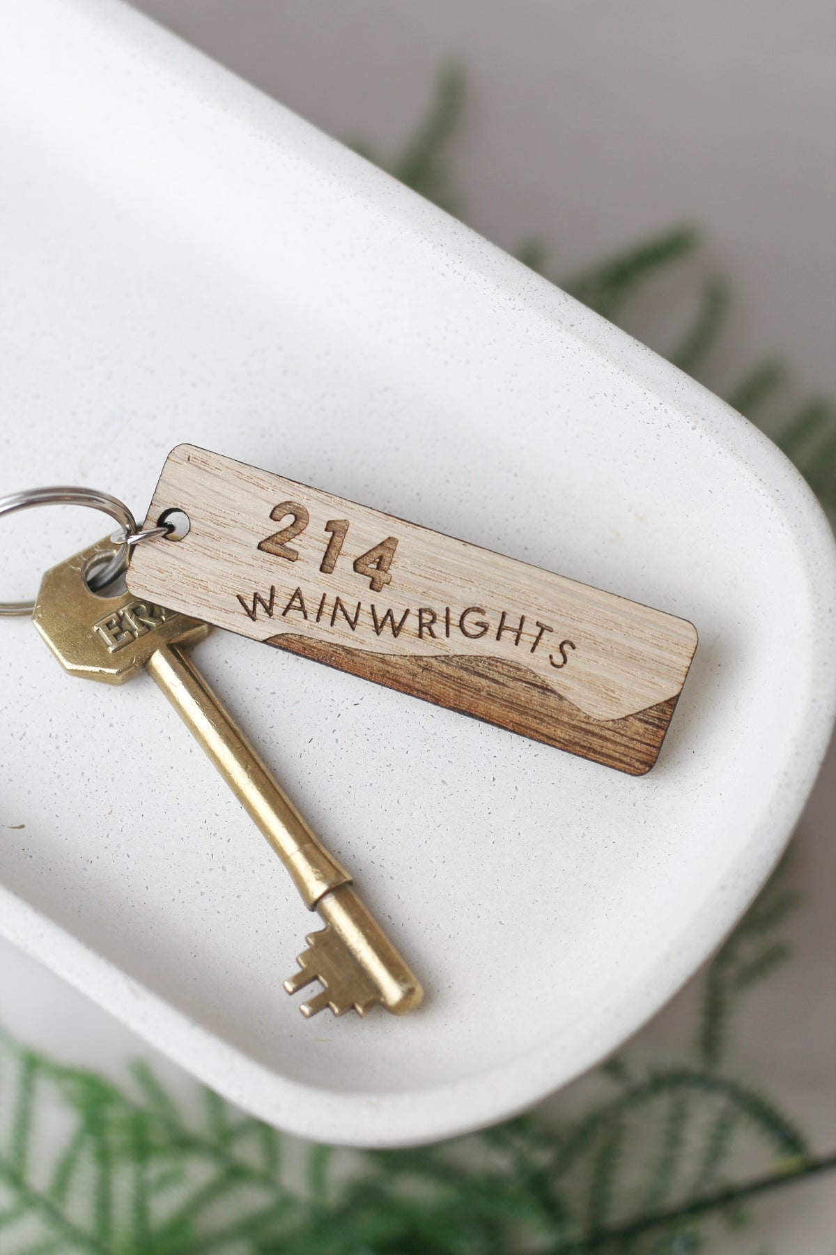 "214 Wainwrights", The Wainwright Fells, Wooden Keyring